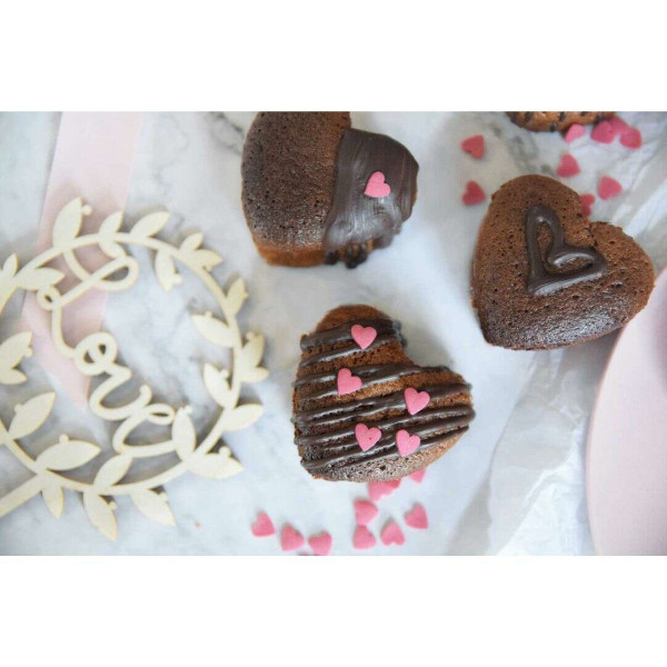 Scrap Cooking Φόρμες Σιλικόνης 8 καλούπια - Καρδιές