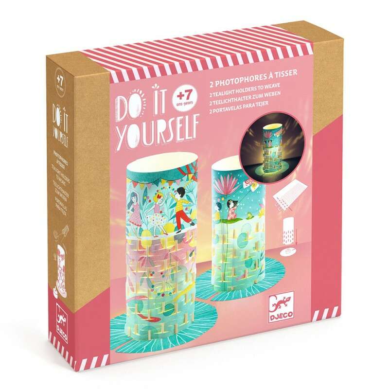 Djeco DIY Φτιάχνω Ρεσώ Υφαίνοντας Χάρτινες Λωρίδες "Χορεύτριες"