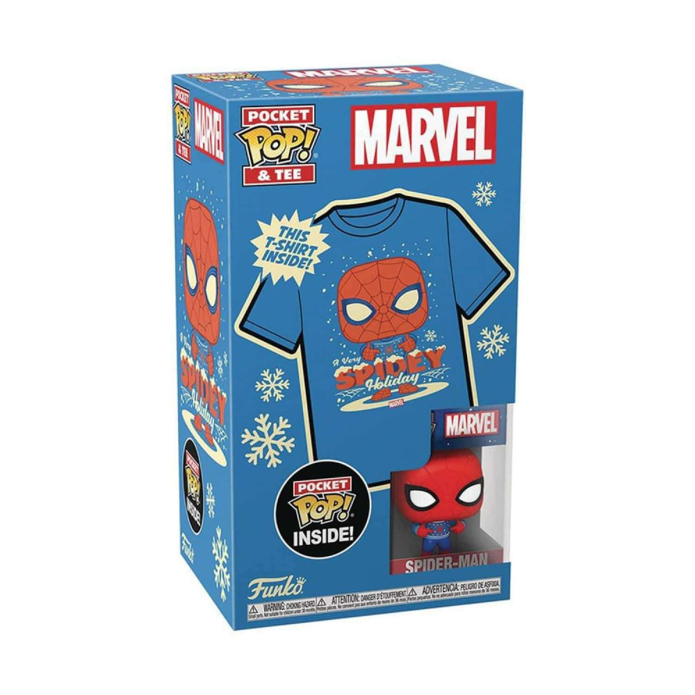 Φιγούρα Funko Pop! & Tee (Child): Marvel – Holiday Spiderman Vinyl Figure & T-Shirt (S)