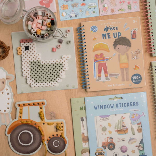 Little Dutch Σετ 5 Χαρτονένιες Κάρτες με Κορδόνι Little Farm