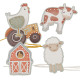Little Dutch Σετ 5 Χαρτονένιες Κάρτες με Κορδόνι Little Farm
