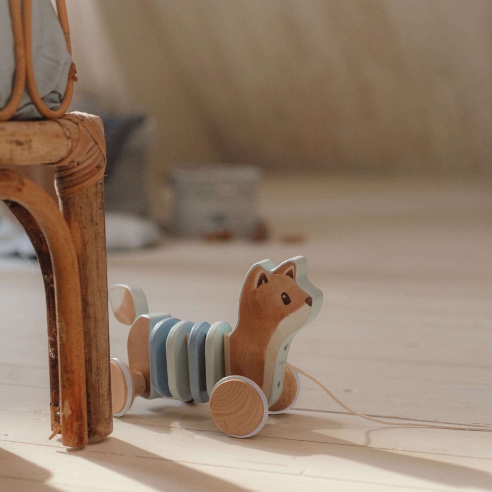 Little Dutch  Ξύλινη Τρεχαλίτσα Κινούμενη Αλεπού Forest Friends FSC