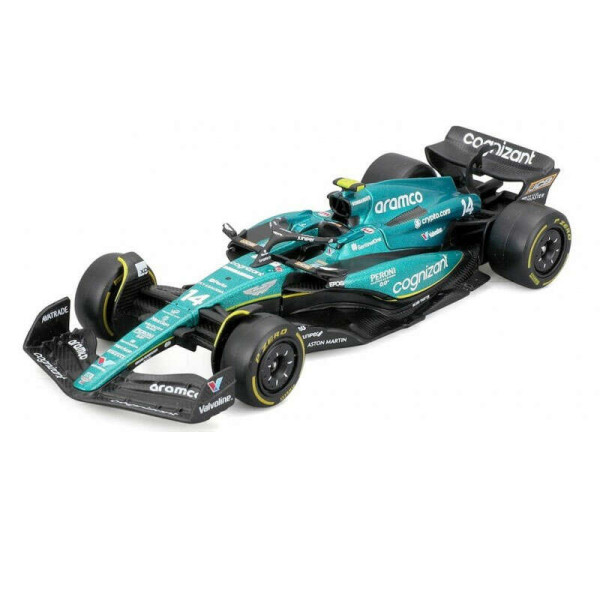 Bburago Race - Aston Martin AMR23 F1 Team - #14 Fernando Alonso 1/43