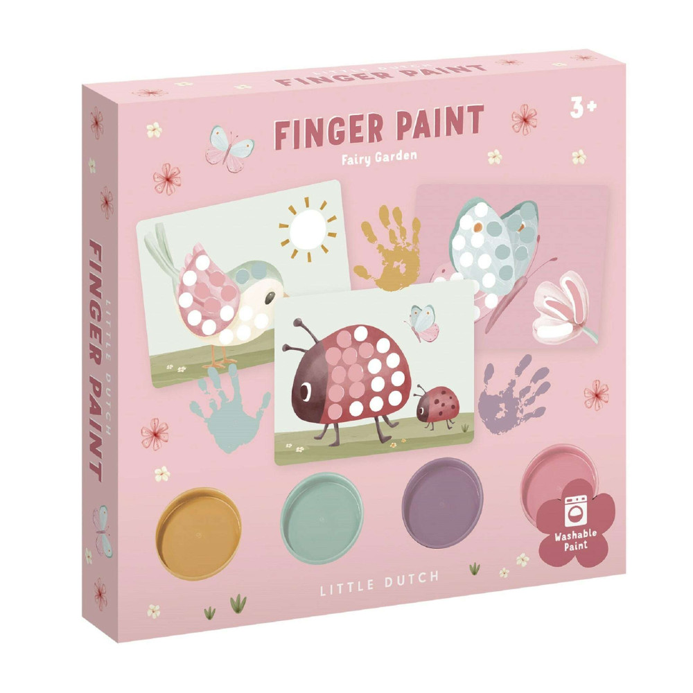 Little Dutch Σετ Ζωγραφικής με Δακτυλομπογίες Fairy Garden