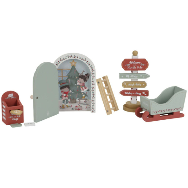 Little Dutch Ξύλινο σετ Παιχνιδιού Σκηνικό Χριστουγέννων FSC