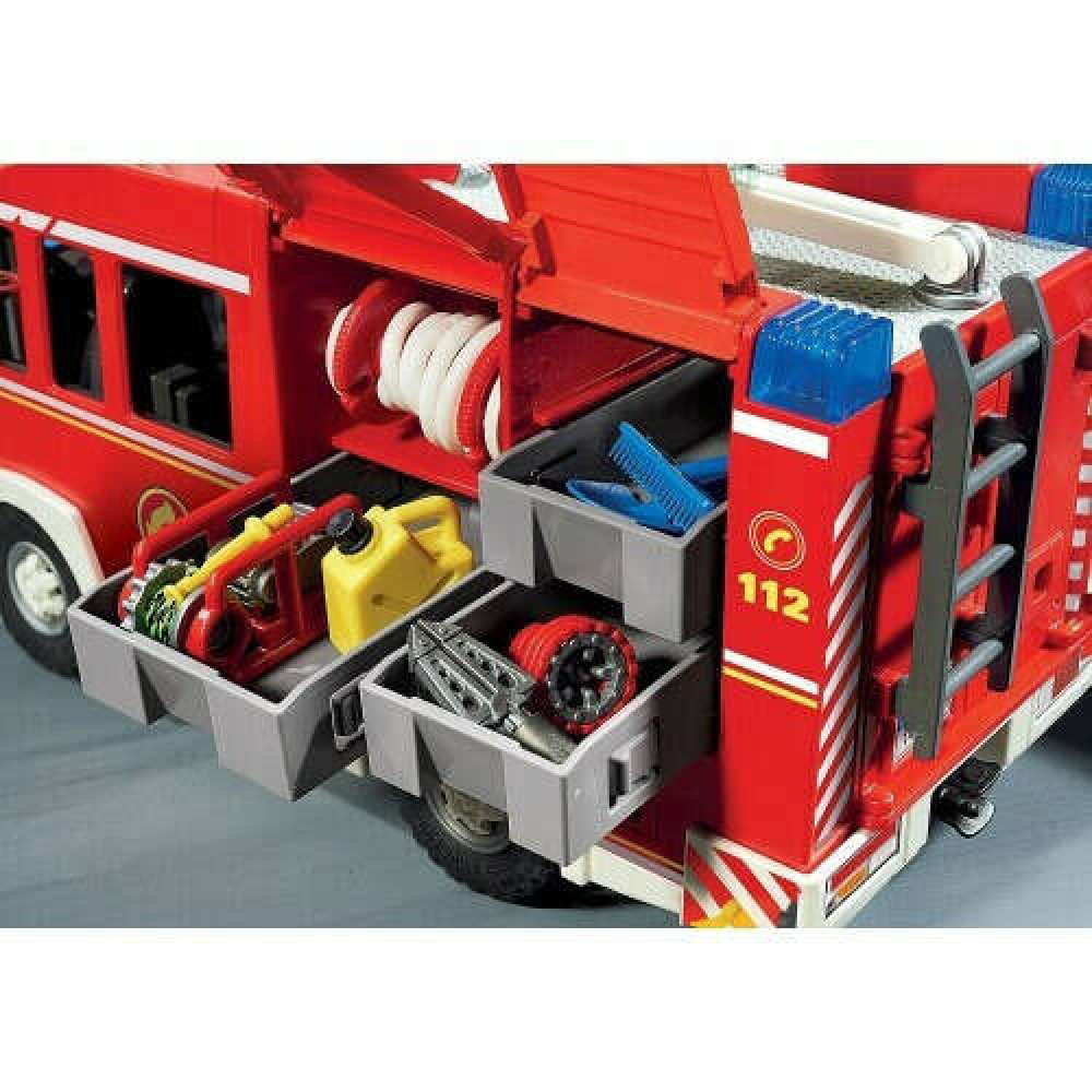 Playmobil Αρχηγείο και Όχημα Πυροσβεστικής (71603)