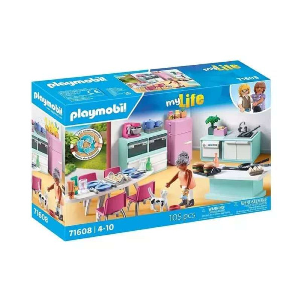 Playmobil Μοντέρνα κουζίνα με τραπεζαρία (71608)