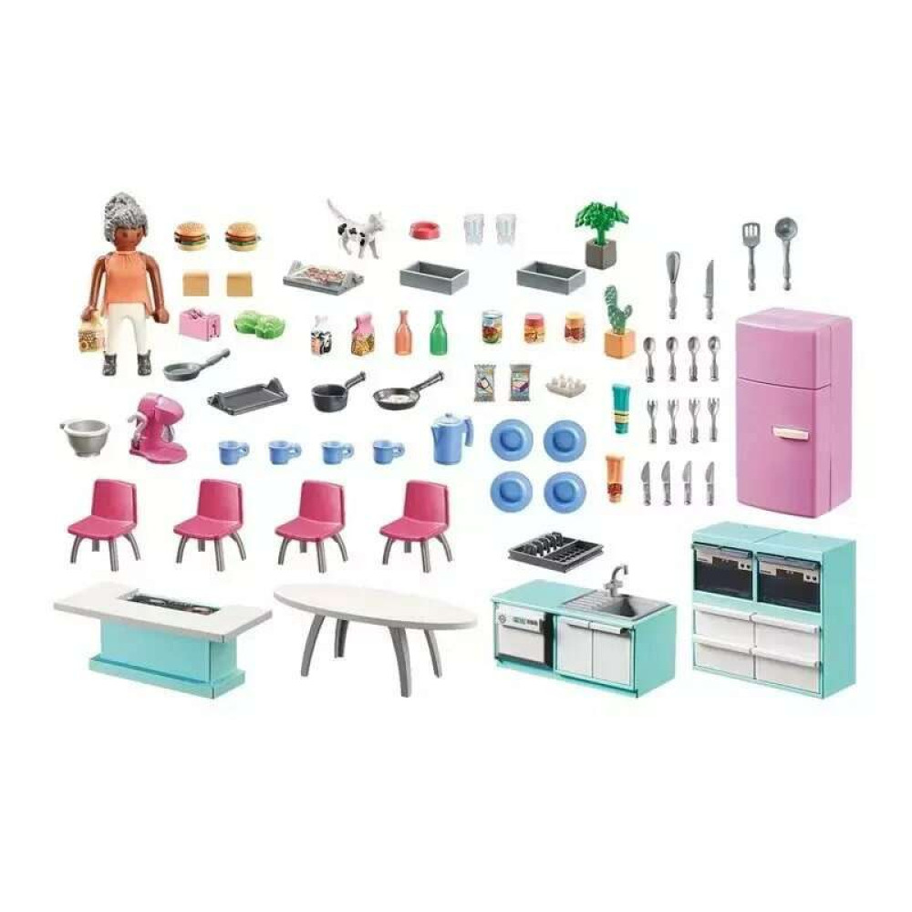 Playmobil Μοντέρνα κουζίνα με τραπεζαρία (71608)