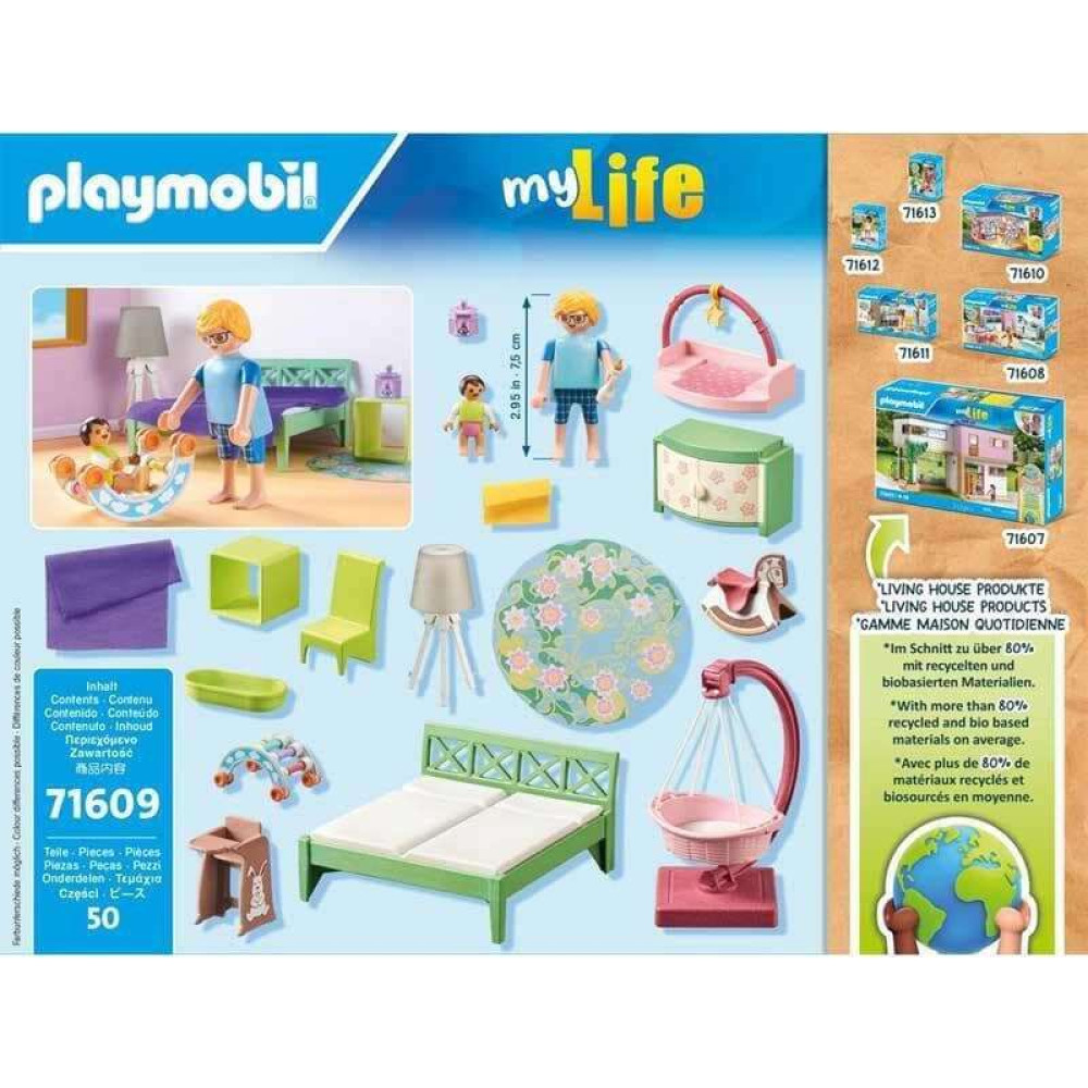 Playmobil Μοντέρνο υπνοδωμάτιο με κούνια (71609)