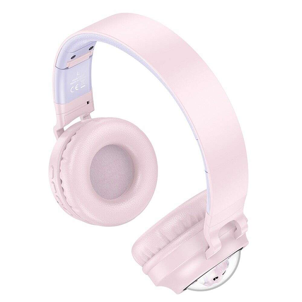 Hoco W50 Ασύρματα On Ear Ακουστικά (Ροζ)