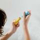 Nailmatic Σετ εύπλαστου σαπουνιού για μπάνιο και ντουζ Pataploof dough Ploofy (πορτοκαλί/κίτρινο)