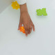 Nailmatic Σετ εύπλαστου σαπουνιού για μπάνιο και ντουζ Pataploof dough Ploofy (πορτοκαλί/κίτρινο)