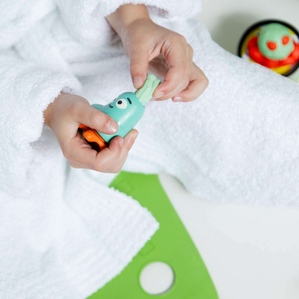 Nailmatic Σετ εύπλαστου σαπουνιού για μπάνιο και ντουζ Pataploof dough Ploofy (πράσινο/κόκκινο)