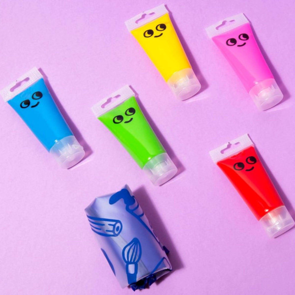 OMY Σετ 5 δαχτυλομπογιές με βάση το νερό