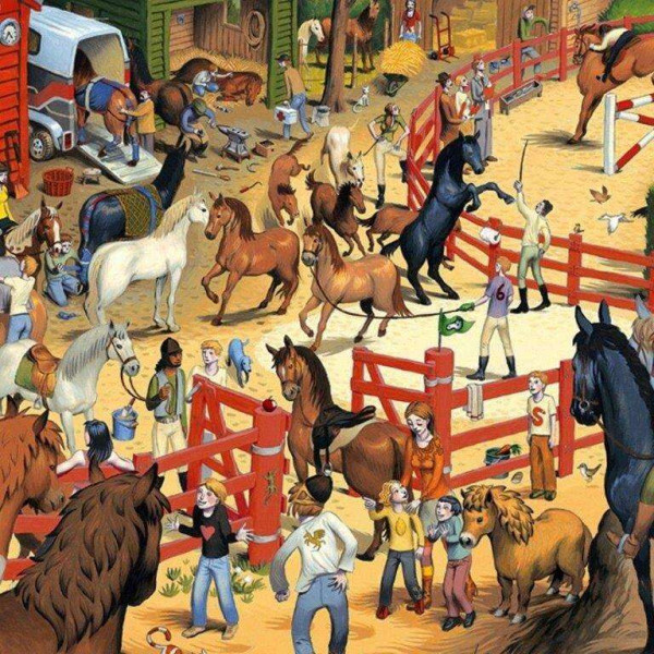 Djeco Παζλ Παρατήρησης 200 τεμ. "Ιππασία"