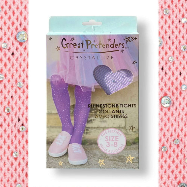 Great Pretenders Καλσόν με Στρας Ροζ 3-8 Ετών