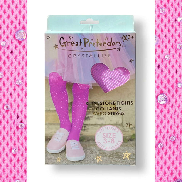 Great Pretenders Καλσόν με Στρας Φούξια 3-8 Ετών