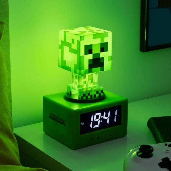 Paladone Icons: Minecraft - Creeper Επιτραπέζιο Ρολόι / Ξυπνητήρι (PP11369MCFV3)
