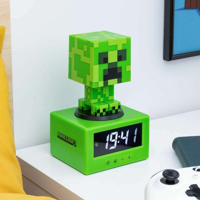 Paladone Icons: Minecraft - Creeper Επιτραπέζιο Ρολόι / Ξυπνητήρι (PP11369MCFV3)
