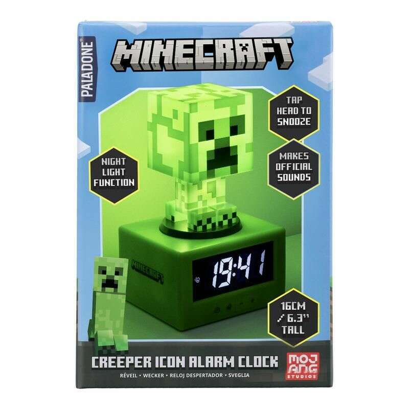 Paladone Icons: Minecraft - Creeper Επιτραπέζιο Ρολόι / Ξυπνητήρι (PP11369MCFV3)