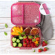 Lekkabox Mini Glamour Φαγητοδοχείο Tritan με 3 χωρίσματα (Pink)