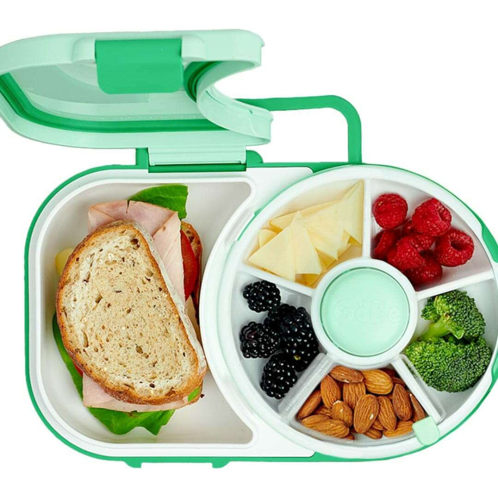 Gobe 2σε1 Φαγητοδοχείο και Snack Spinner (Sage Green)