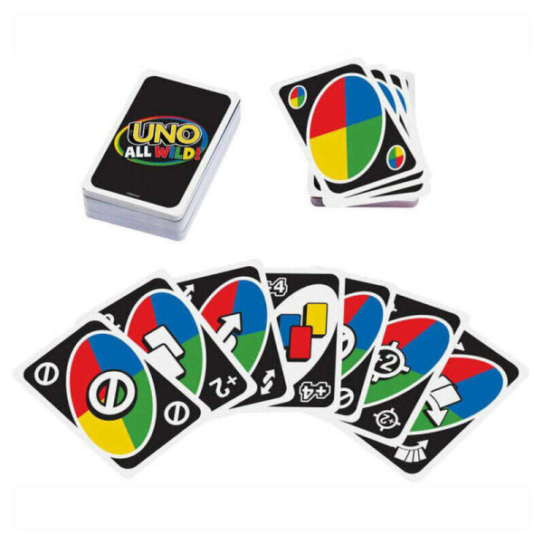 Mattel UNO All Wild Επιτραπέζιο Παιχνίδι με Κάρτες (HHL33)