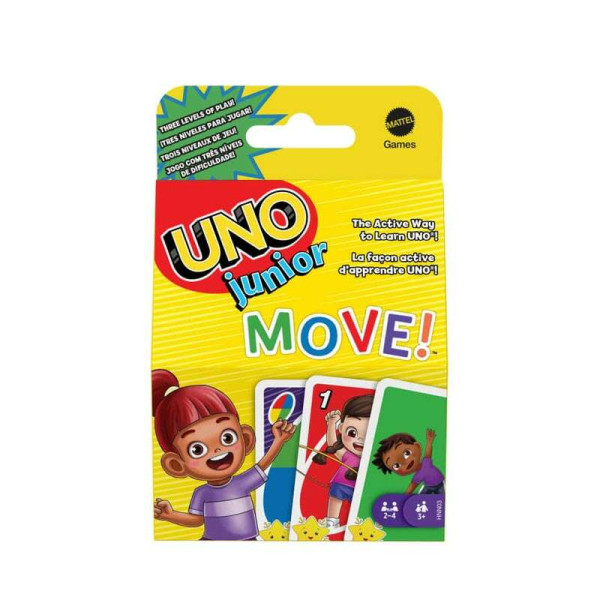 Mattel Uno Junior Move! Επιτραπέζιο Παιχνίδι με Κάρτες (HNN03)