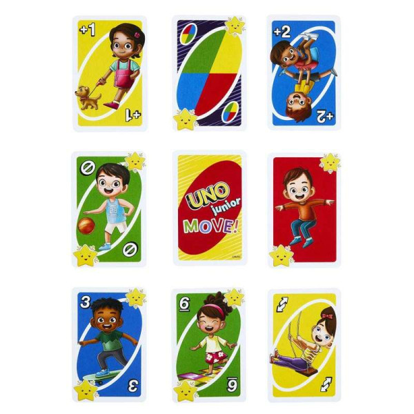Mattel Uno Junior Move! Επιτραπέζιο Παιχνίδι με Κάρτες (HNN03)