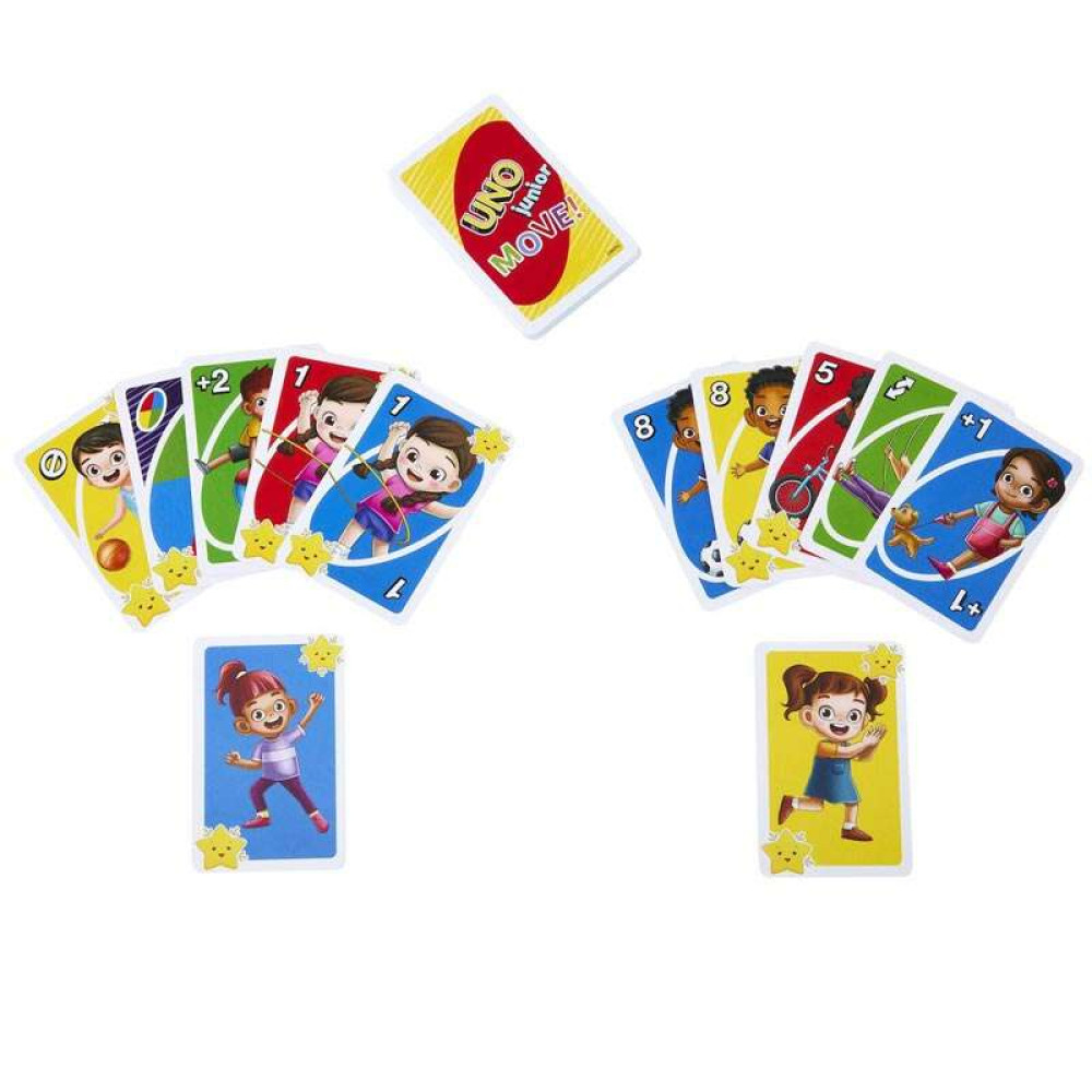 Mattel Uno Junior Move! Επιτραπέζιο Παιχνίδι με Κάρτες (HNN03)