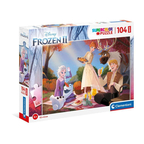 Clementoni Παιδικό Παζλ Maxi Super Color Frozen II (104τμχ)