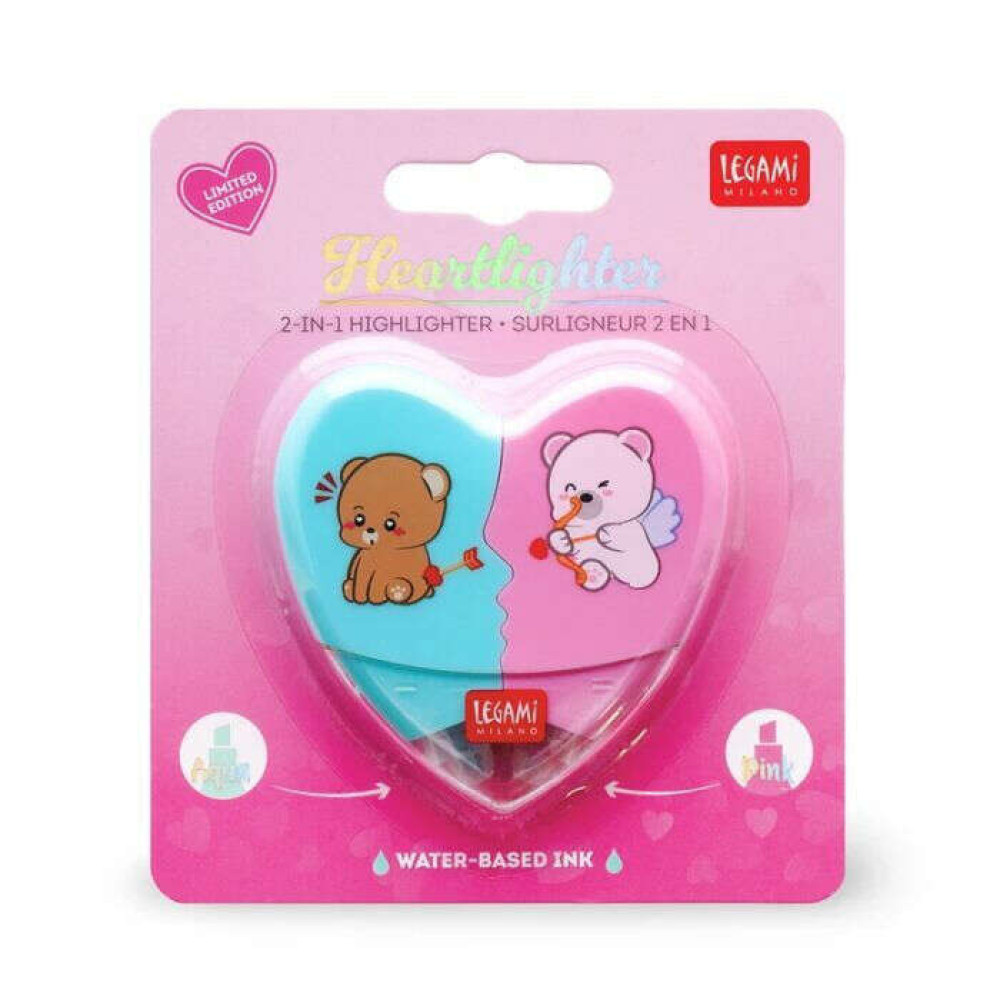 Legami 2-in-1 Highlighter - Μαρκαδόρος Υπογράμμισης - Heartlighter