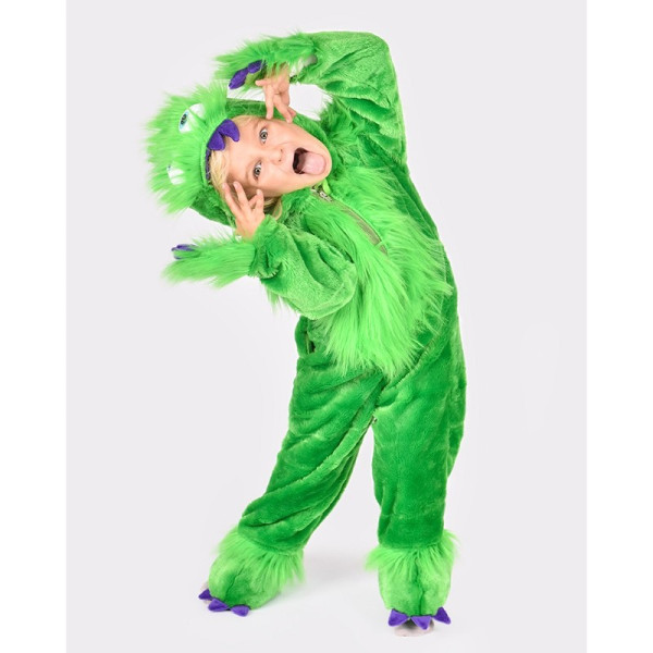 Den Goda Fen Στολή Πράσινο Τέρας με Γουρλωτά Μάτια 3-4 Ετών