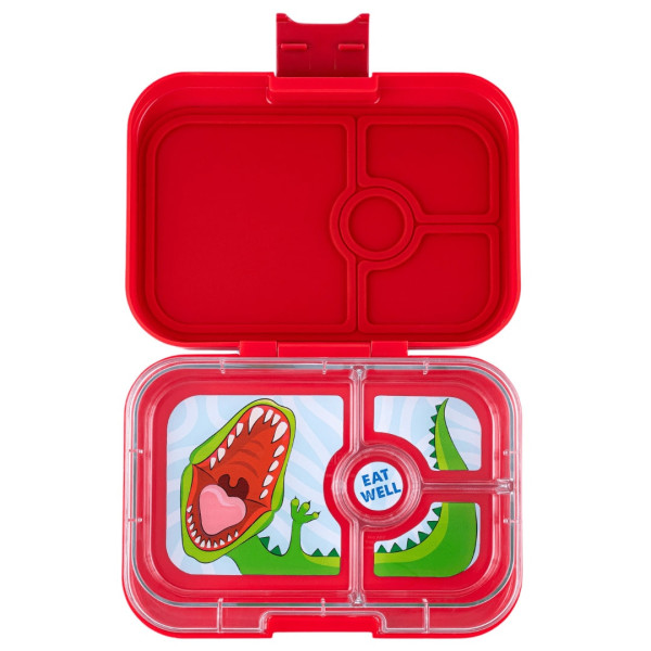 Yumbox Panino Φαγητοδοχείο με 4 χωρίσματα (Wow Red - Dino)