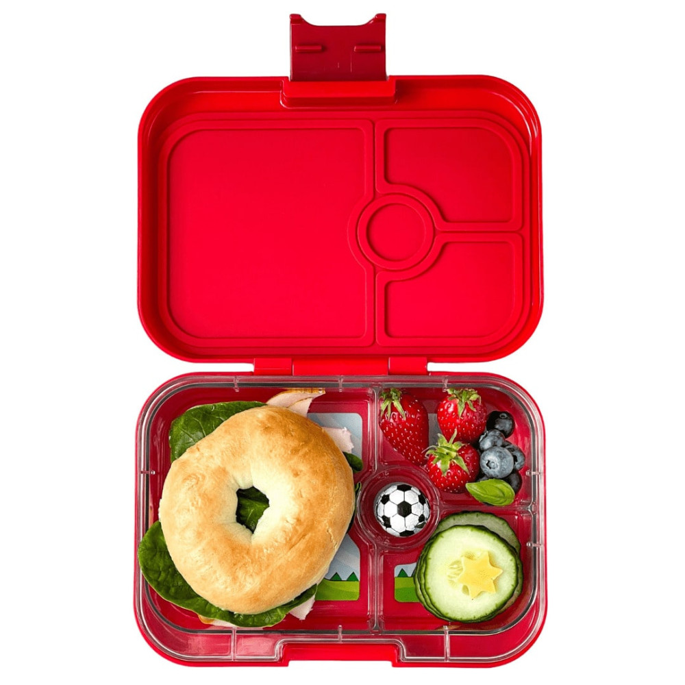 Yumbox Panino Φαγητοδοχείο με 4 χωρίσματα (Wow Red - Dino)