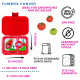 Yumbox Panino Φαγητοδοχείο με 4 χωρίσματα (Wow Red - Dino)