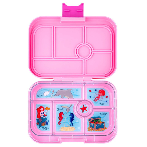 Yumbox Original Φαγητοδοχείο με 6 χωρίσματα (Power Pink - Mermaid)