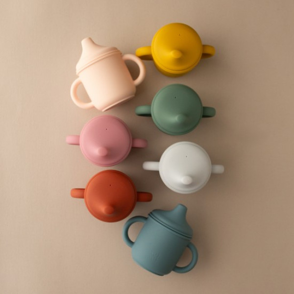 Nok Nok Sippy Ποτηράκι Σιλικόνης με Λαβές (Γκρι)