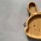 Nok Nok Οικολογικό Εκπαιδευτικό Πιάτο Bamboo με Αντιολισθητική Βάση (Bunny)
