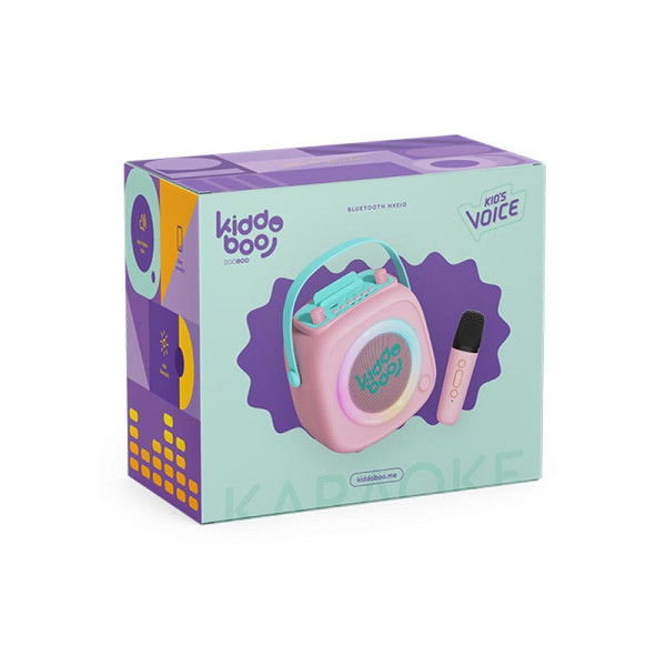 Kiddoboo KidsVoice BT Ηχείο & Μικρόφωνο (Pink)