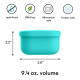 OmieSnack Δοχείο για Σνακ (Teal)