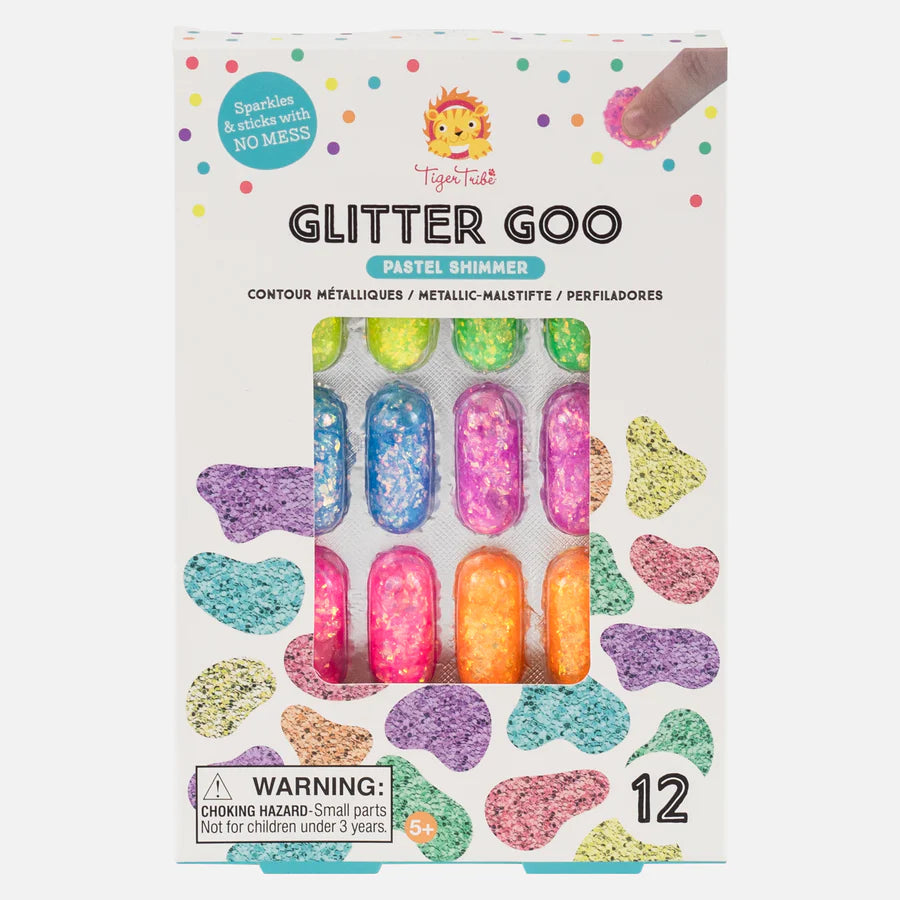 Tiger Tribe Κόλλα Glitter για Σχεδιασμό Pastel Shimmer