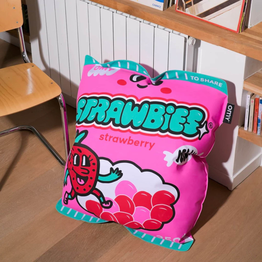 OMY Φουσκωτό Μαξιλάρι Δαπέδου Strawbies