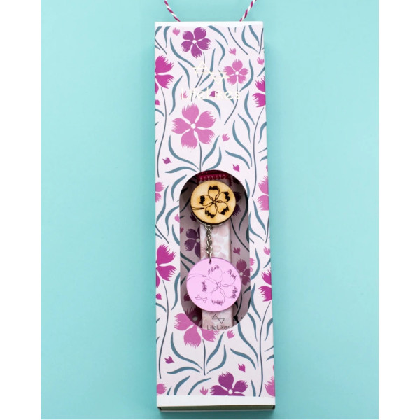 LifeLikes Λαμπάδα Αγριολούλουδο με Μπρελόκ