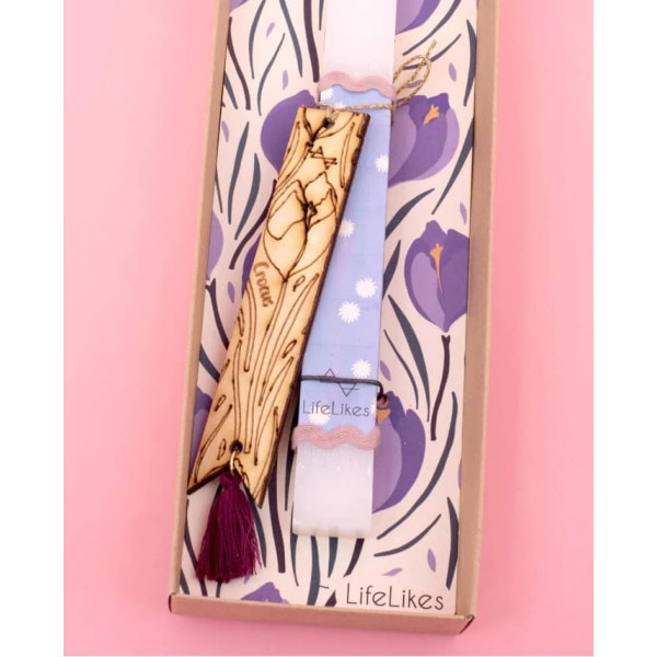 LifeLikes Λαμπάδα Τουλίπα με Σελιδοδείκτη