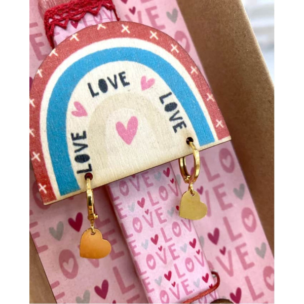 LifeLikes Λαμπάδα Love με Σκουλαρίκια