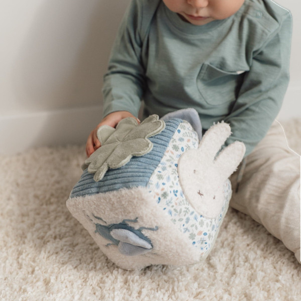 Little Dutch Υφασμάτινος Κύβος Δραστηριοτήτων - Lucky Leaves GRS