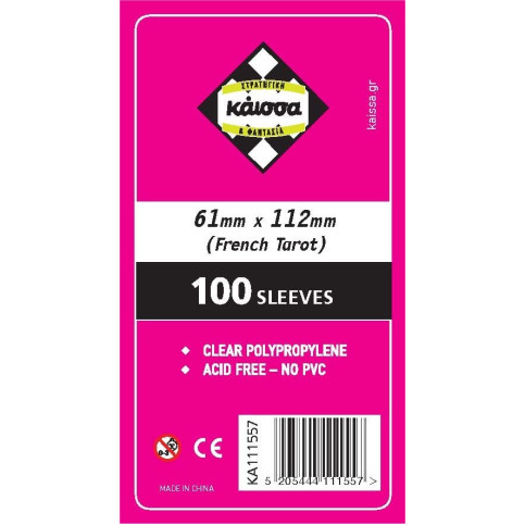 Kάισσα Sleeves 61x112mm (French Tarot) 100τμχ (KA111557)