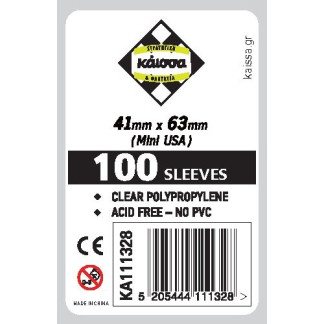 Kάισσα Sleeves 41x63mm (Mini USA) 100τμχ (KA111328)