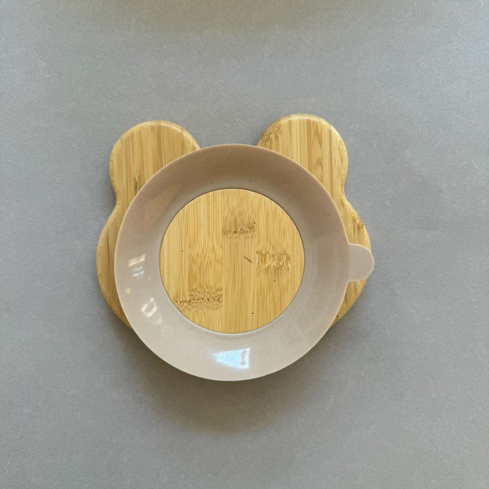 Nok Nok Οικολογικό Εκπαιδευτικό Πιάτο Bamboo με Αντιολισθητική Βάση (Paw)